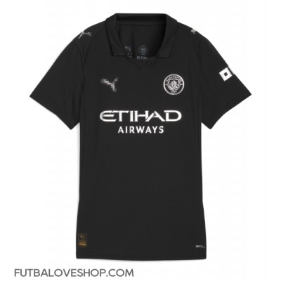 Dres Manchester City Erling Haaland #9 Preč pre Ženy 2025-26 Krátky Rukáv Dres Manchester City Erling Haaland #9 Preč pre Ženy 2025-26 Krátky Rukáv